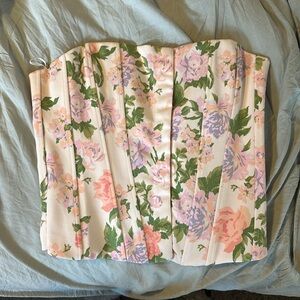 Zara floral corset